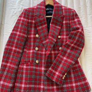 Zara Red Blazer